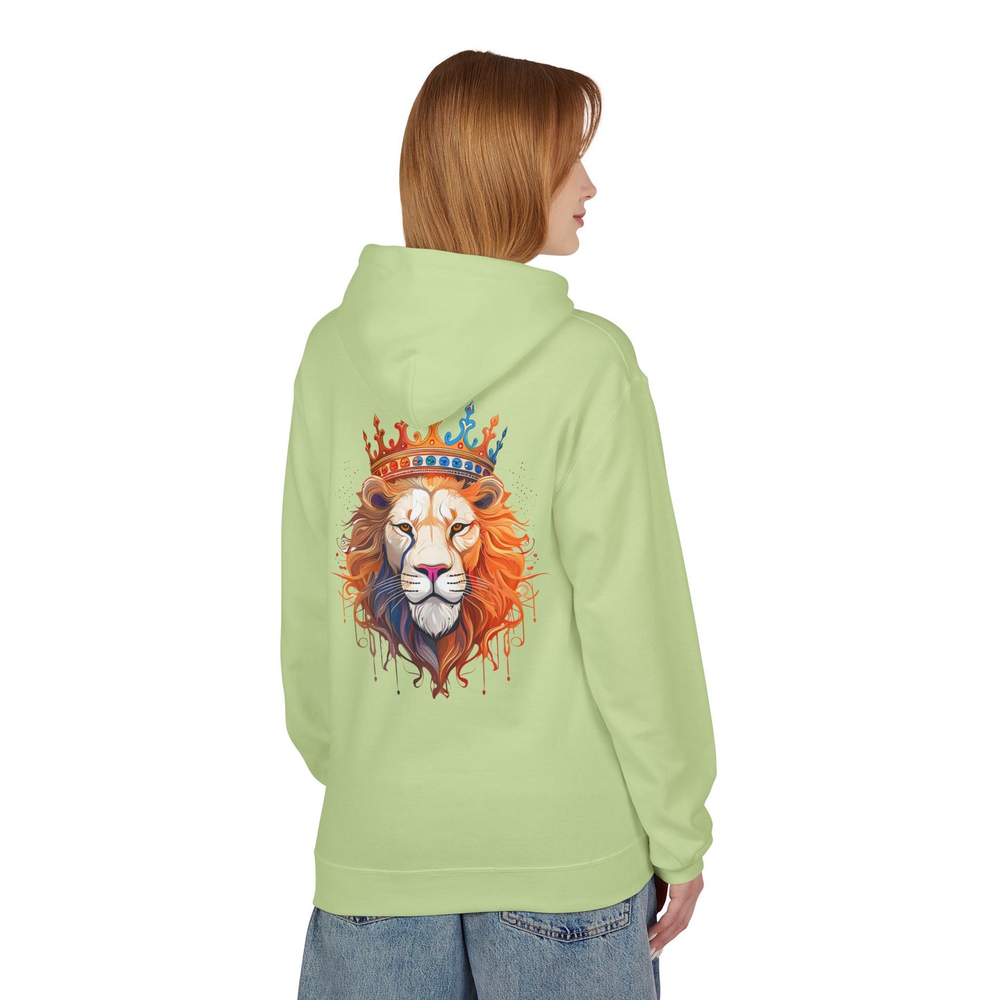 Watercolor Lion of Judah Graphic Hoodie