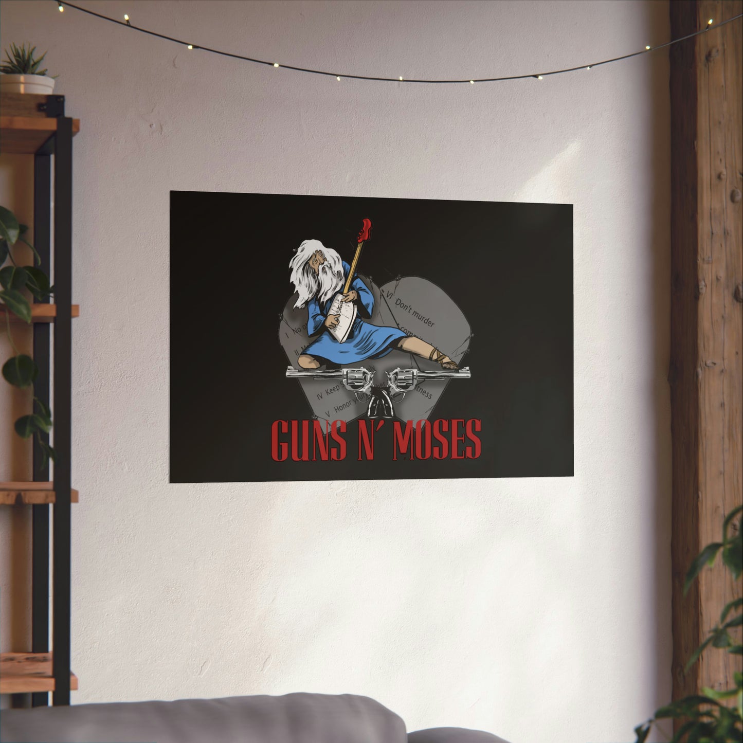 Guns and Moses wall poster