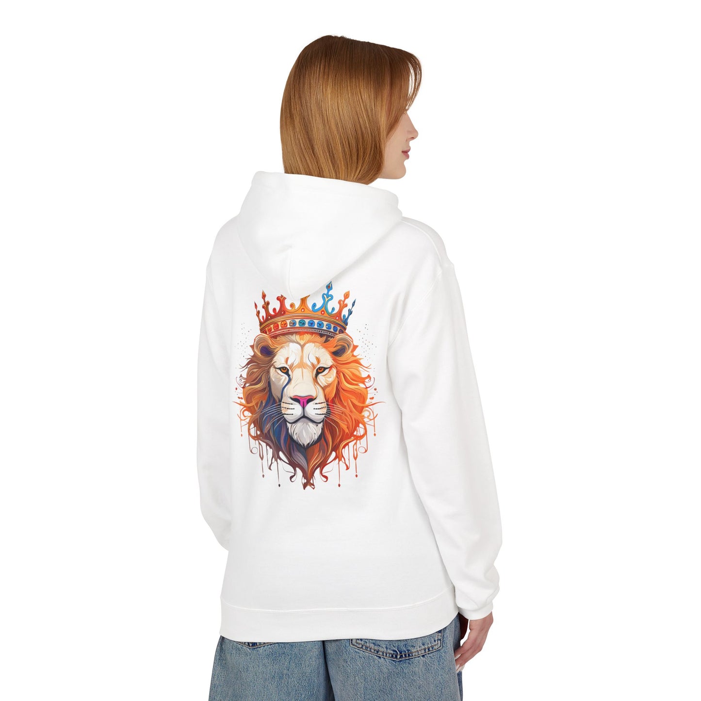 Watercolor Lion of Judah Graphic Hoodie