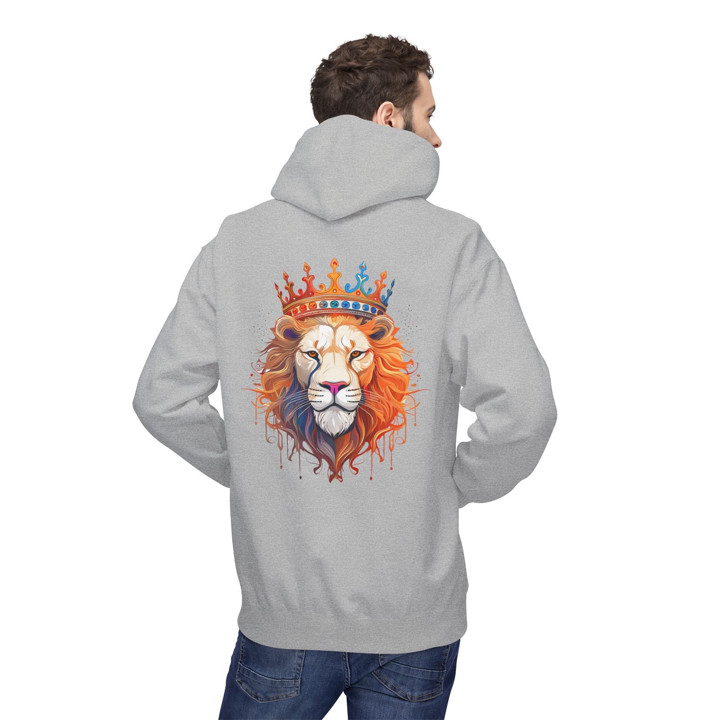 Watercolor Lion of Judah Graphic Hoodie