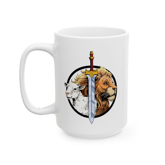 The Lion, The Lamb, The Sword - The Mug  15 oz