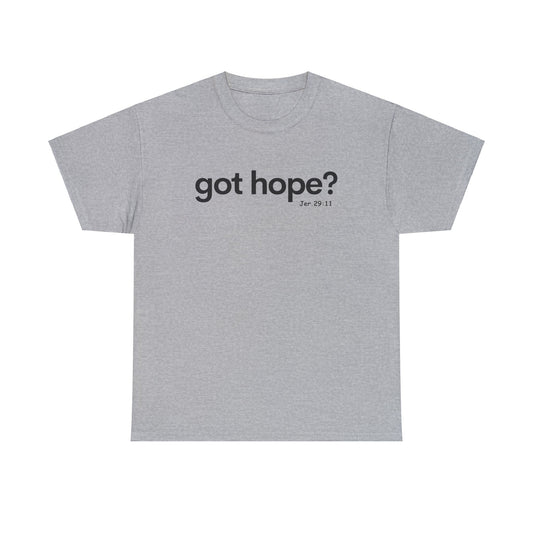 Got Hope? Jeremiah 29:11 tshirt