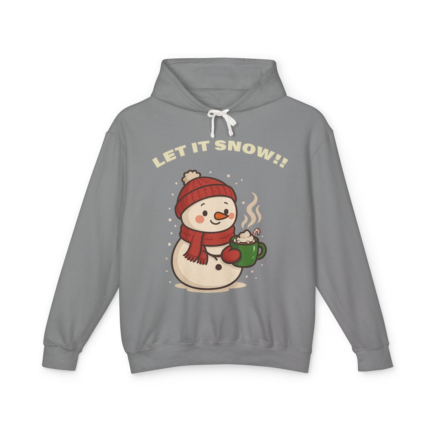 Let It Snow! Unisex Lightweight Hooded Sweatshirt